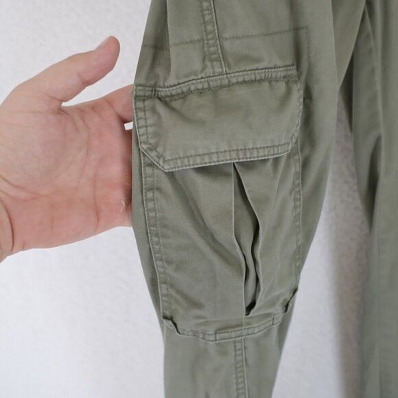 Abercrombie & Fitch Green Cargo Pants Size 2 27/31 High Rise - Picture 2 of 8